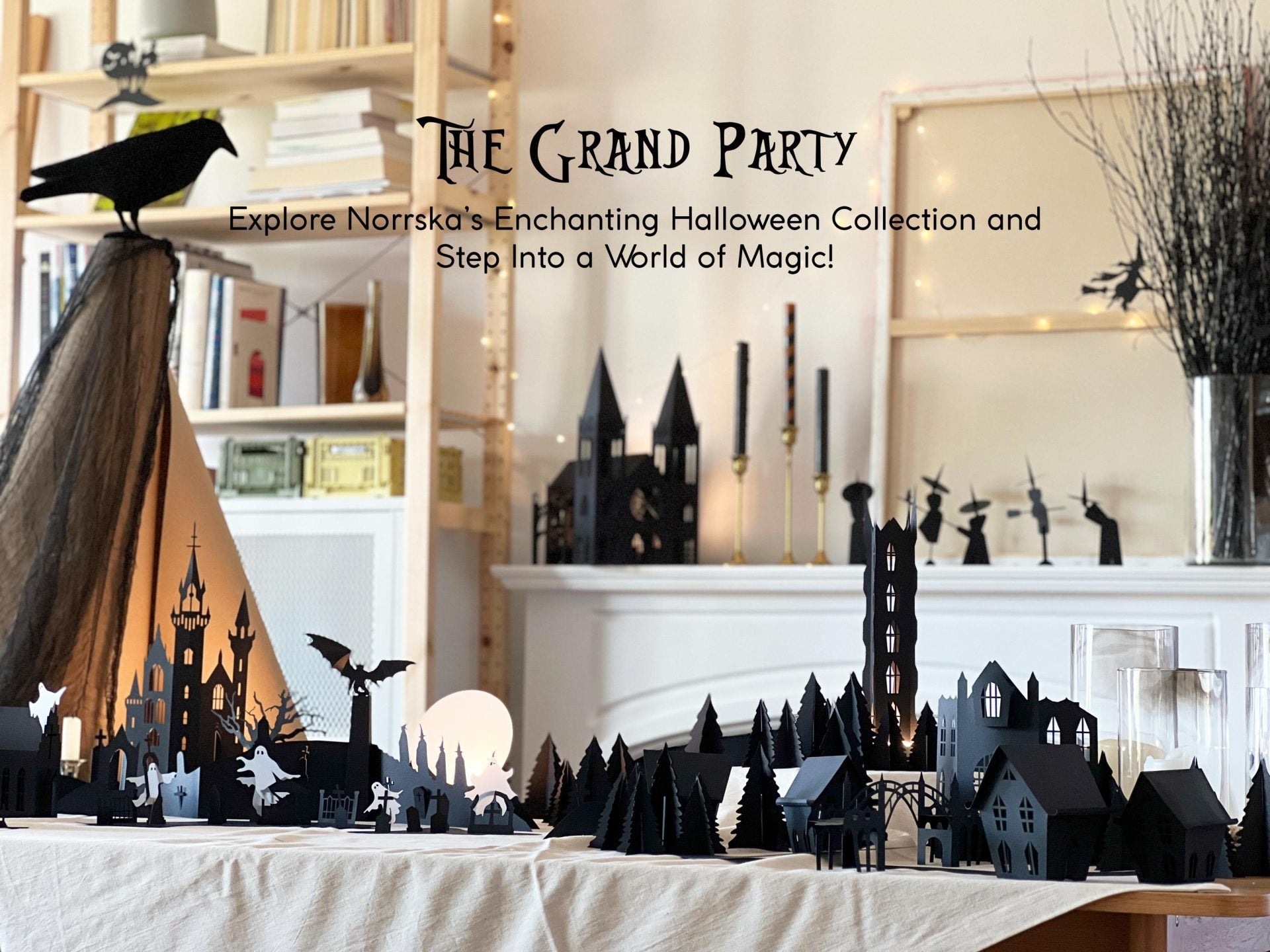 halloween table top party decor