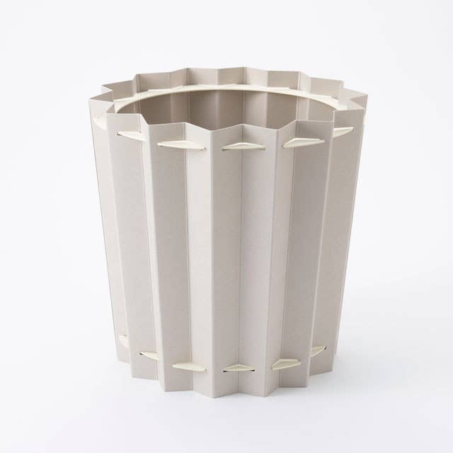 ZIGZAG BOX storage box, trash can, accessory box: Light Gray