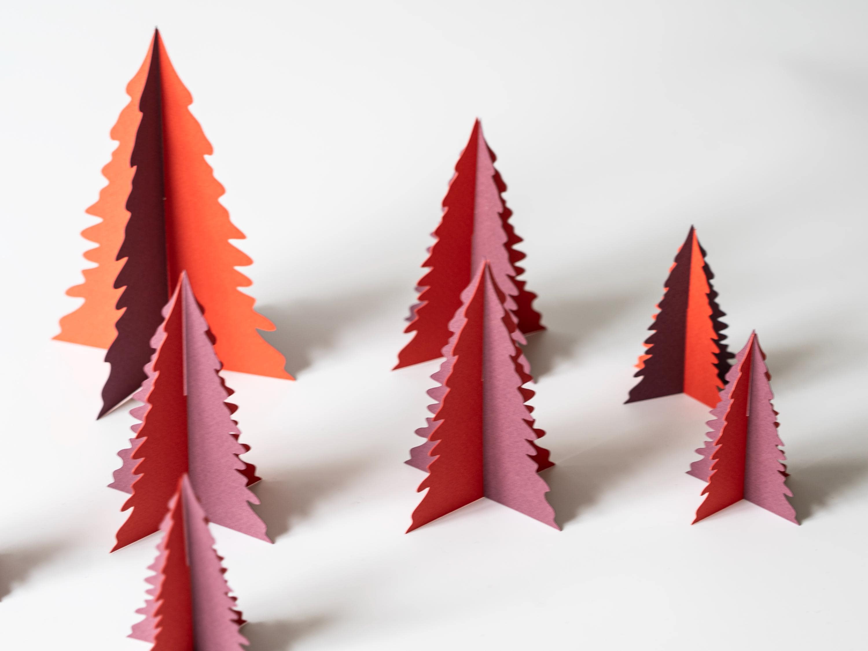 Red Christmas Tree Decor, Tabletop Holiday Decoration