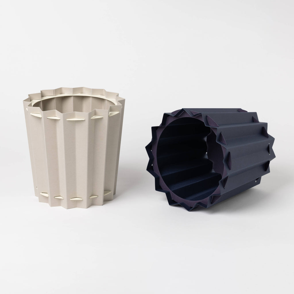 ZIGZAG BOX storage box, trash can, accessory box: Light Gray