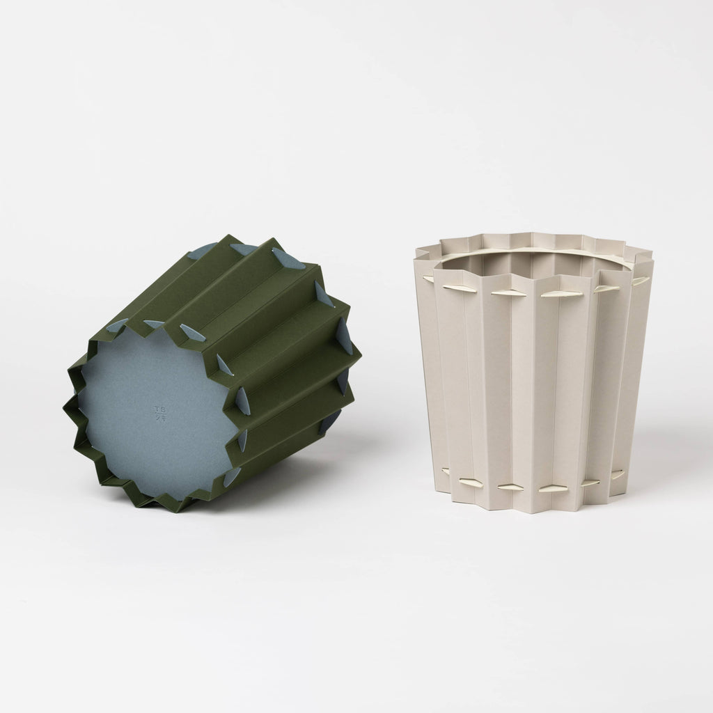 ZIGZAG BOX storage box, trash can, accessory box: Light Gray