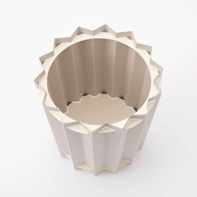 ZIGZAG BOX storage box, trash can, accessory box: Light Gray