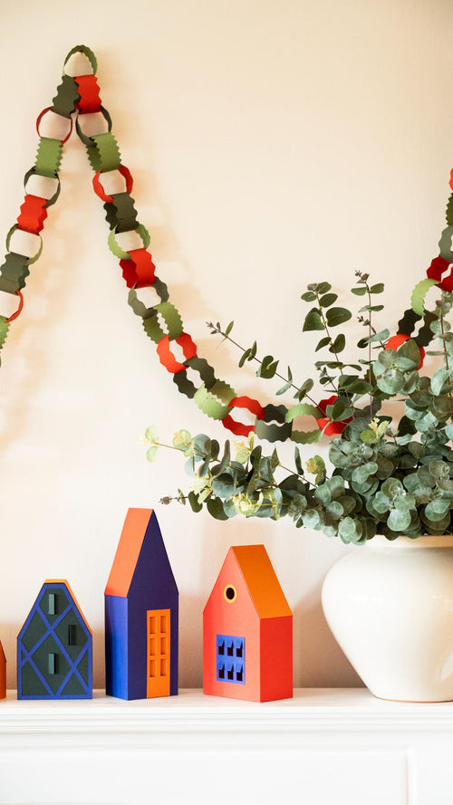 Christmas Paper Chain, 10 ft long, 3 meters