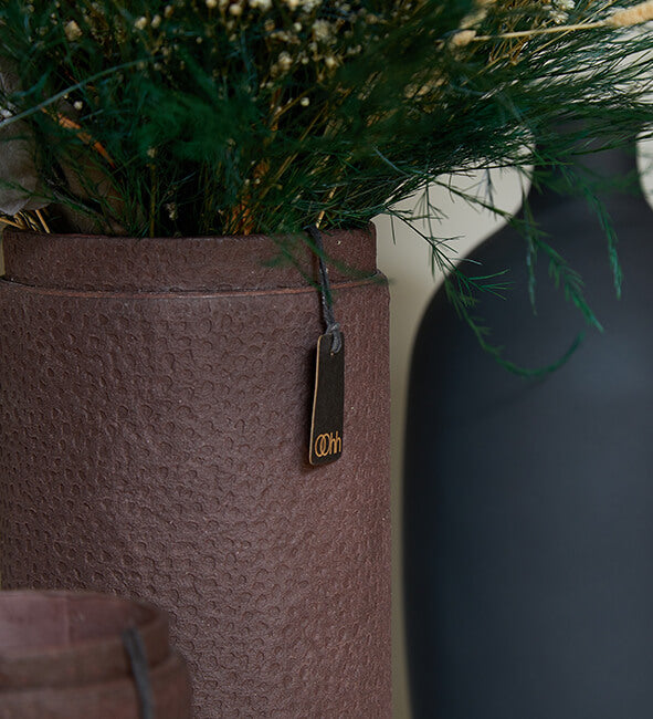 Modern Bordeaux Tall Cylinder Vase