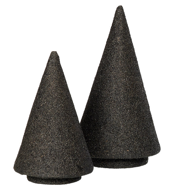 Modern Table Top Christmas Tree Decor, Set of 2, Black