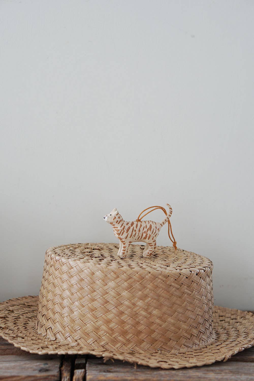 Paper Mache Cat Ornament