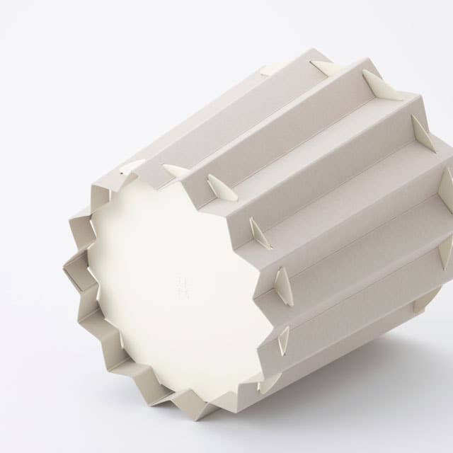 ZIGZAG BOX storage box, trash can, accessory box: Light Gray