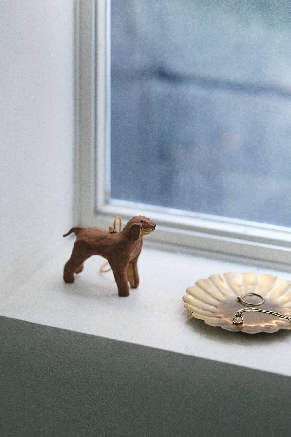 Paper Mache Dog Ornament