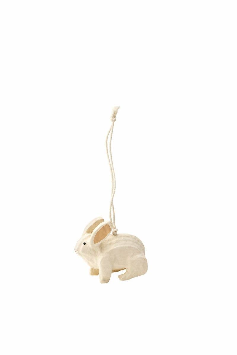 Paper Mache Rabbit Ornament