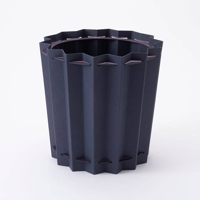 ZIGZAG BOX storage box, trash can, accessory box: Light Gray
