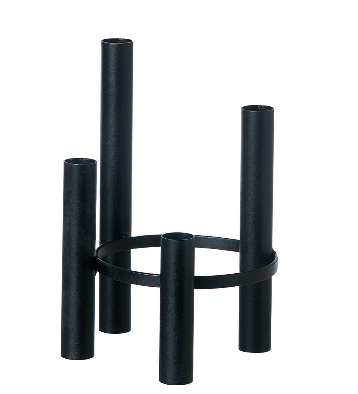 4 arm Candle Holder, Black