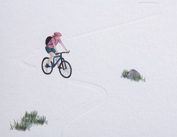 Mountain bike Greeting Card