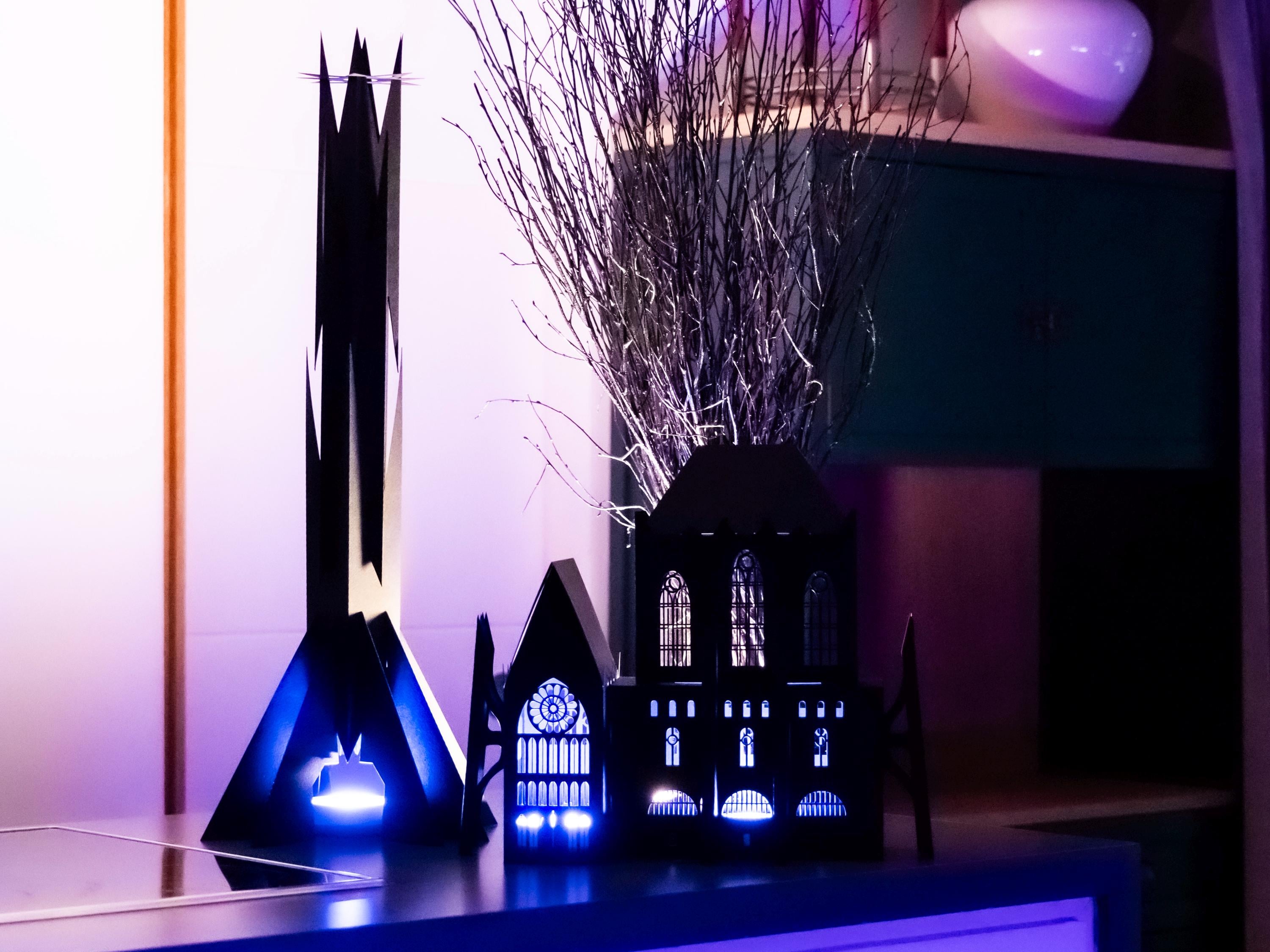 Halloween Gothic Tower, Halloween Party Decor for Adults