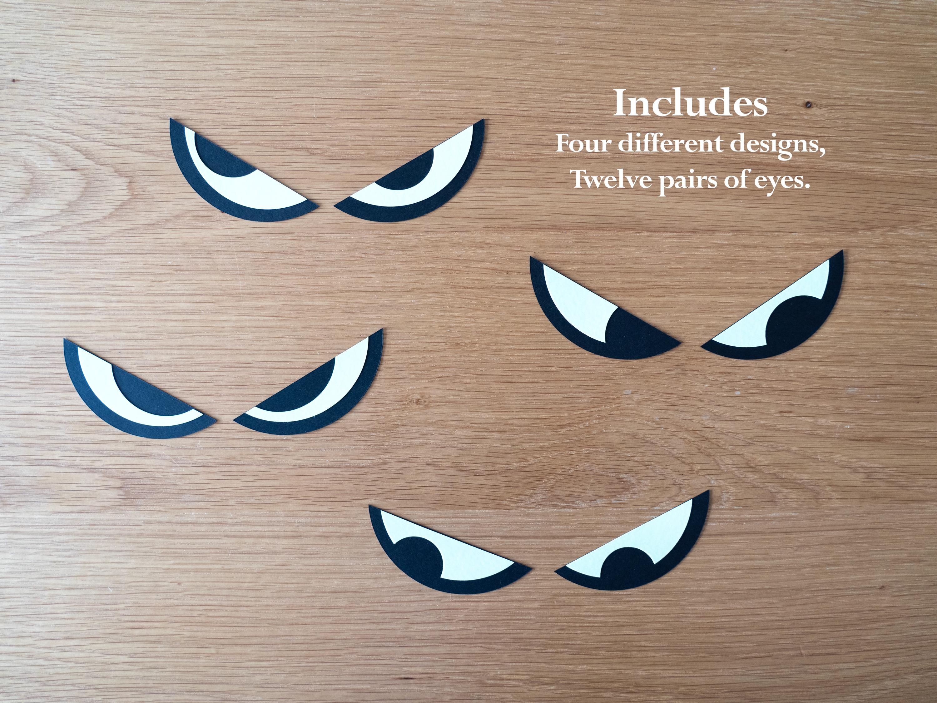 Glow in the Dark Eyes Halloween Decor, Halloween Party Decoration