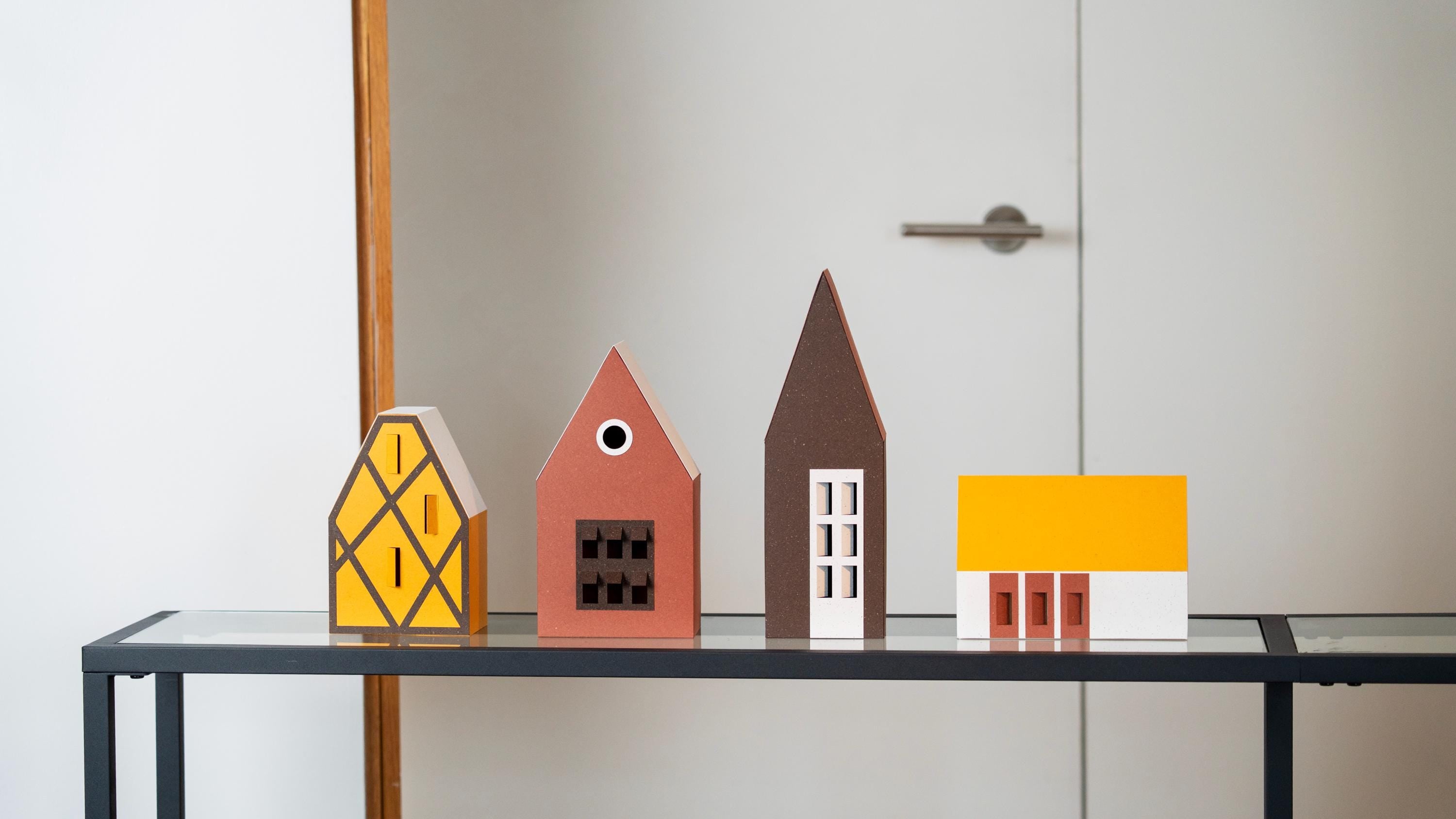 Earthy Tones Nordic Village, Modern Autumn Home Decor