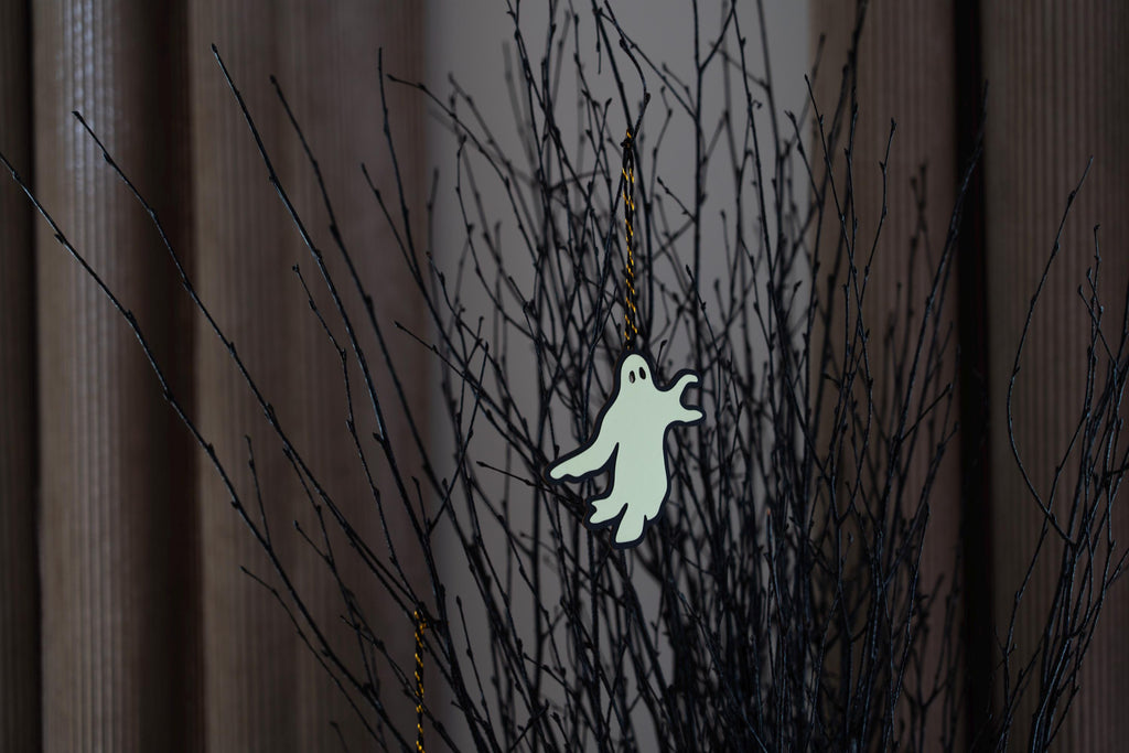 Ghost Ornament, Halloween Hanging Decor, Set of Three Ghosts
