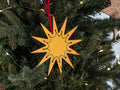 Christmas Star Ornament, Nordic Holiday Decor, 5in
