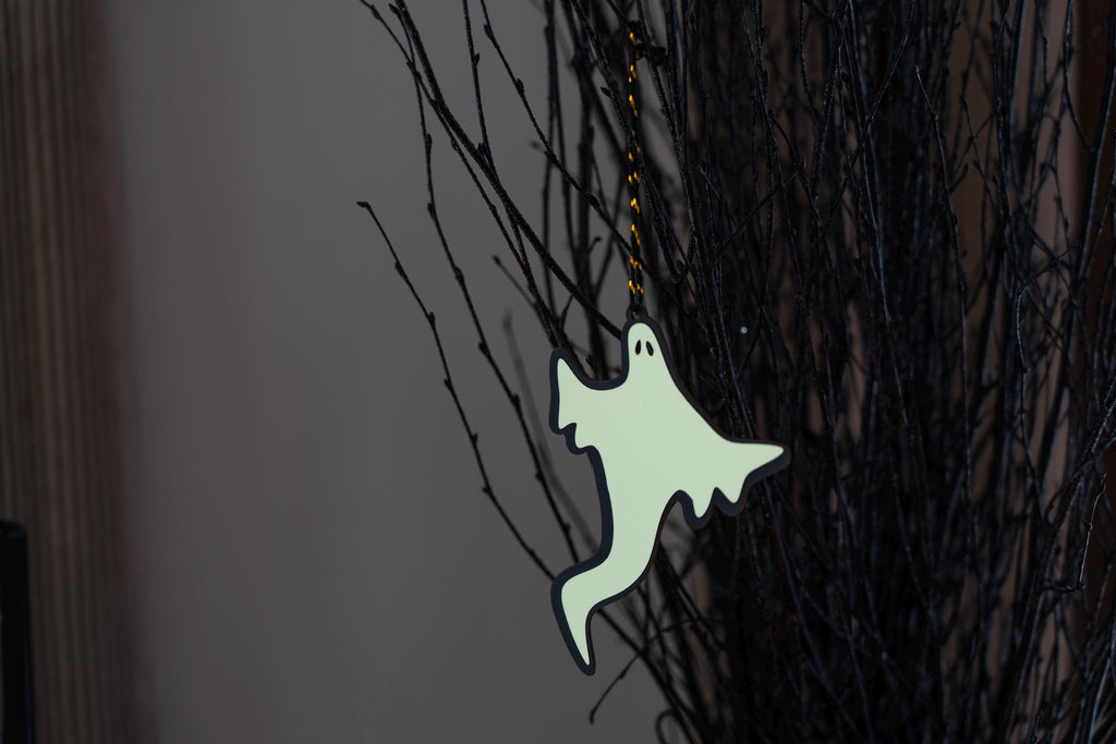 Ghost Ornament, Halloween Hanging Decor, Set of Three Ghosts