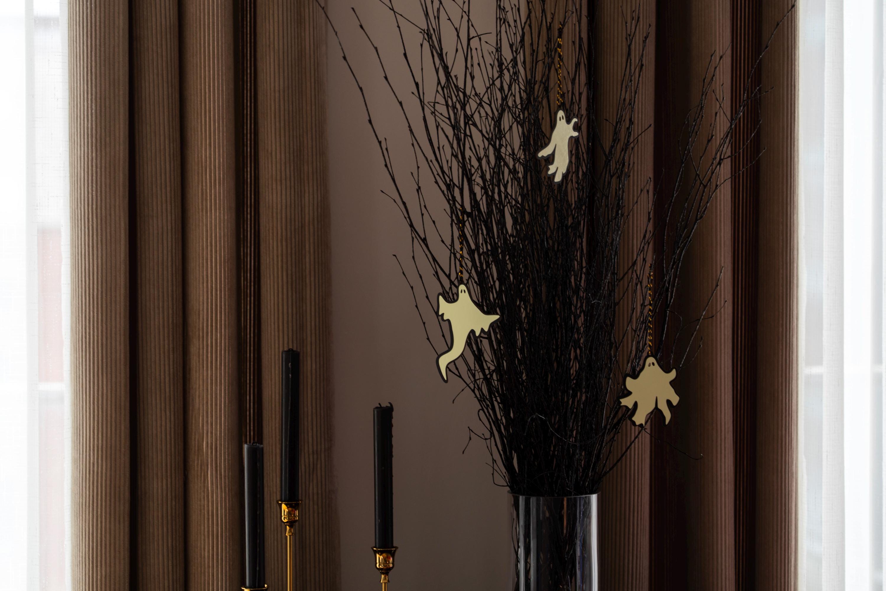 Ghost Ornament, Halloween Hanging Decor, Set of Three Ghosts