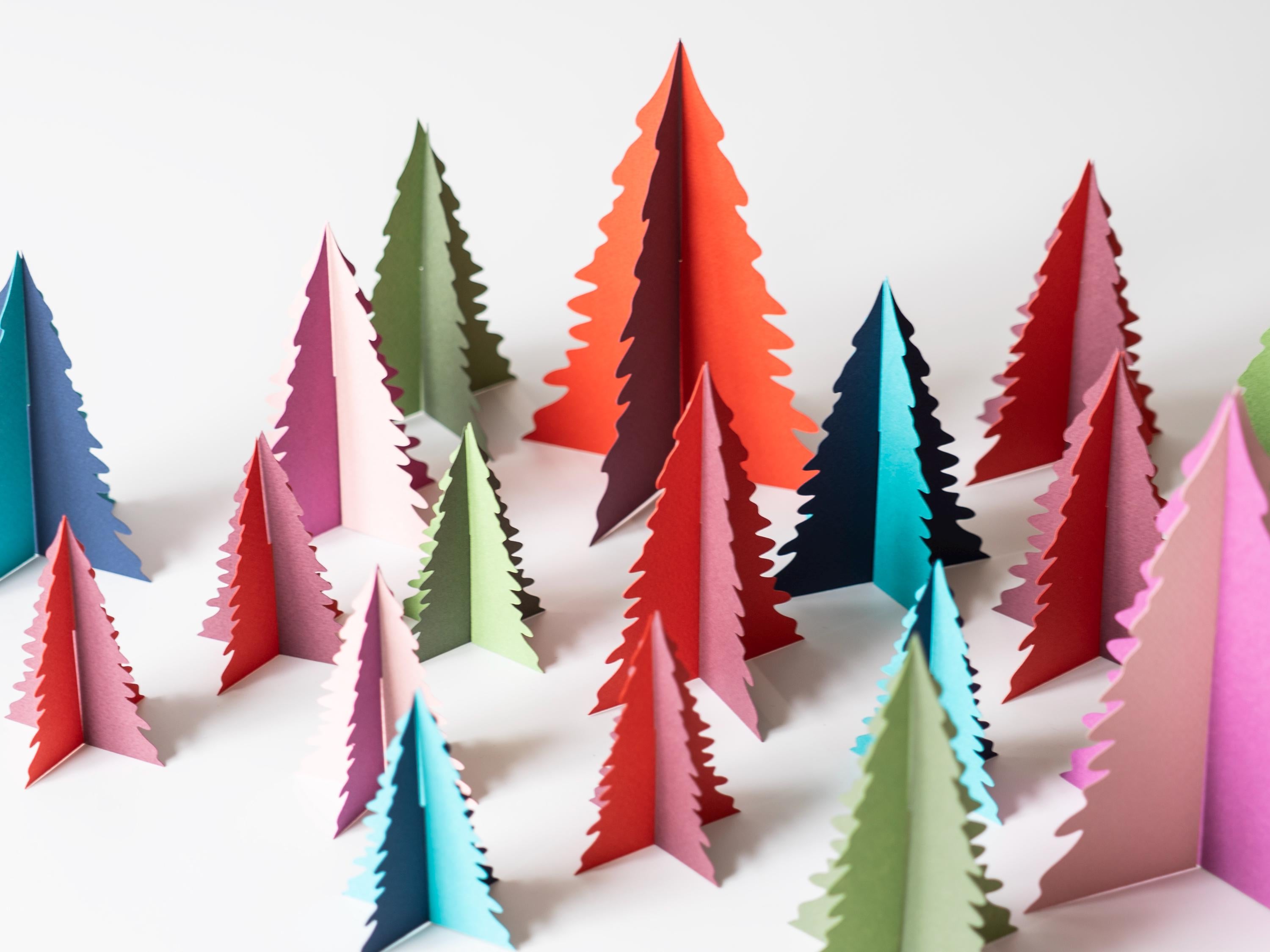 Blue Christmas Tree Decor, Tabletop Holiday Decoration