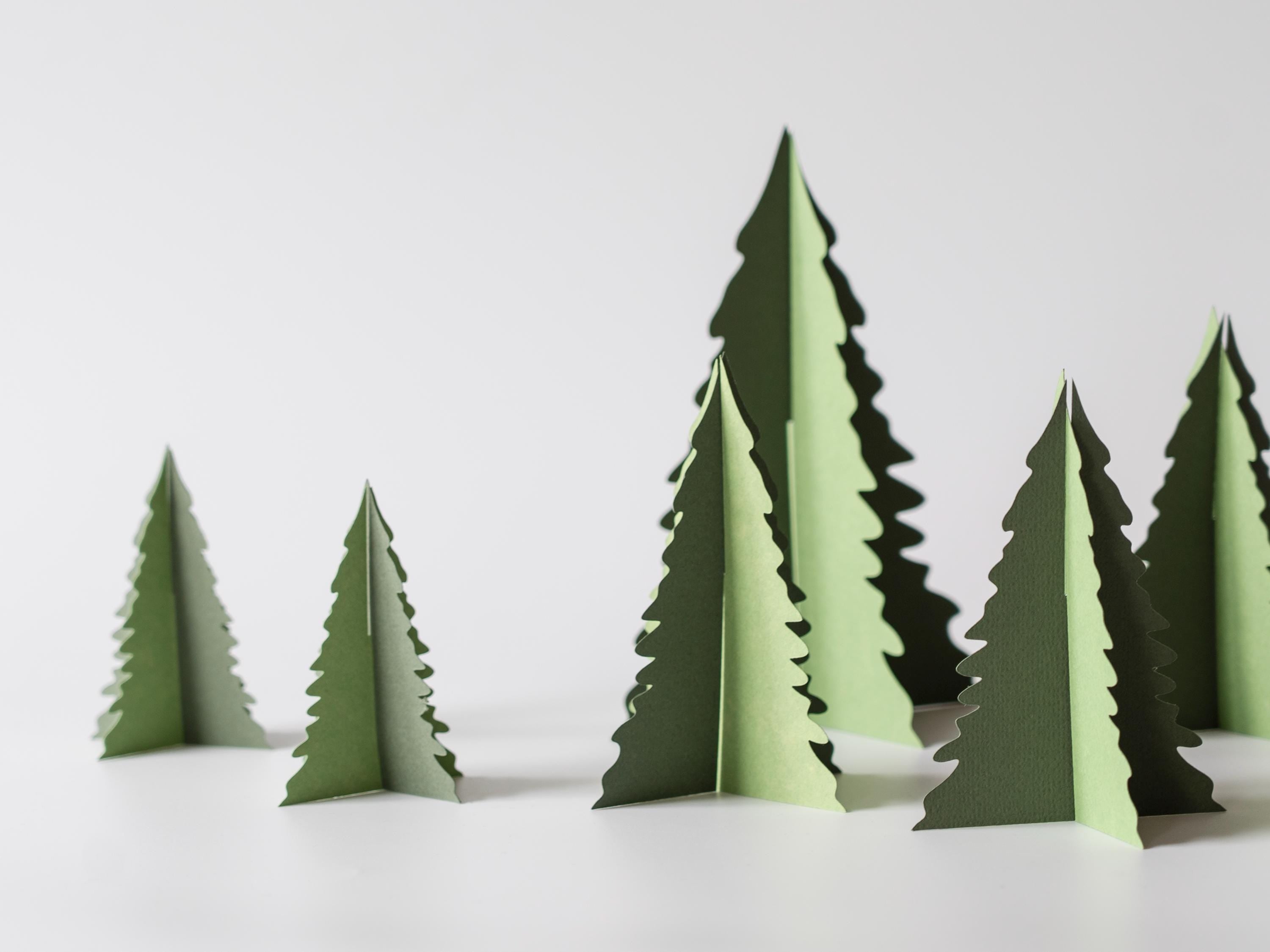 Green Christmas Tree Decor, Tabletop Holiday Decoration