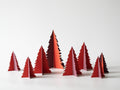 Red Christmas Tree Decor, Tabletop Holiday Decoration