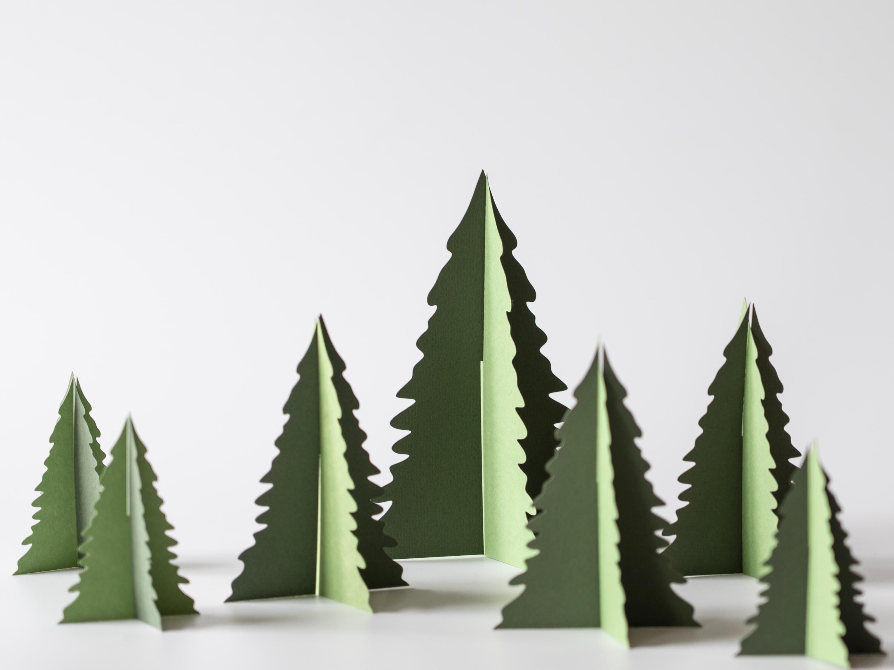 Green Christmas Tree Decor, Tabletop Holiday Decoration