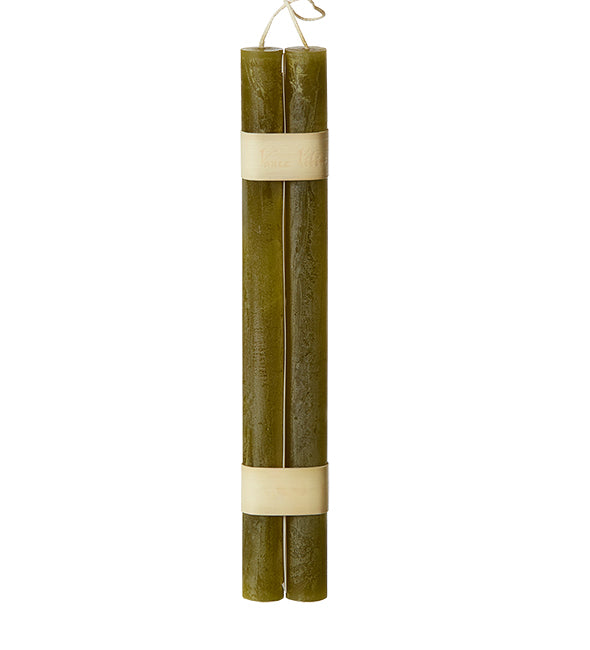 Timber® Taper Candles, set of 2, Moss Green