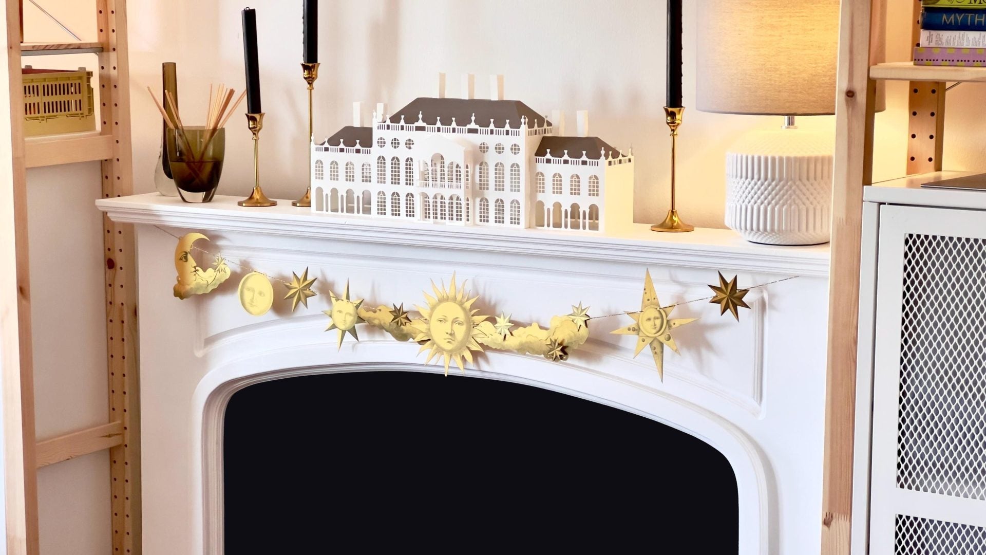 Golden Celestial Garland Decor