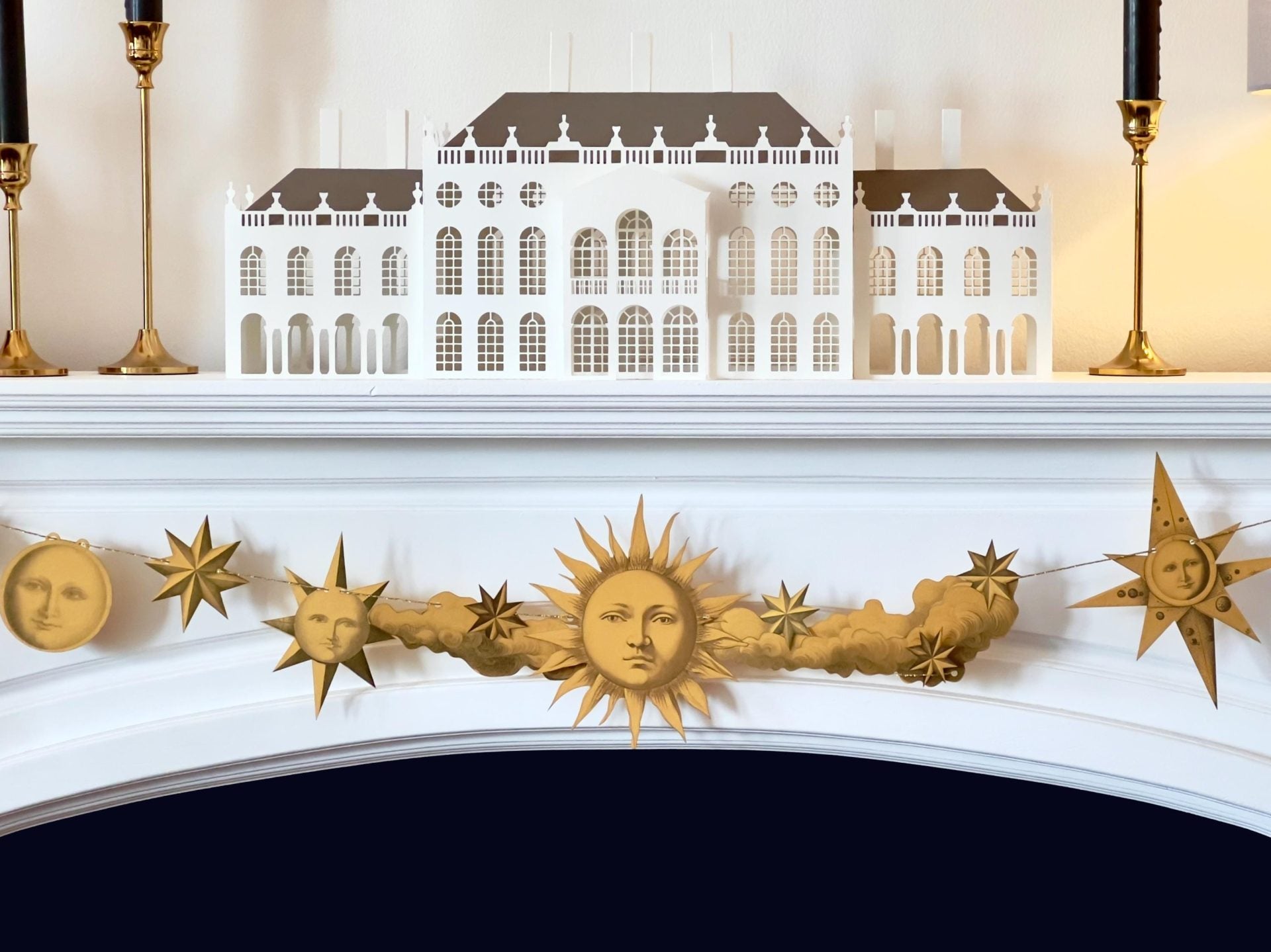 Golden Celestial Garland Decor