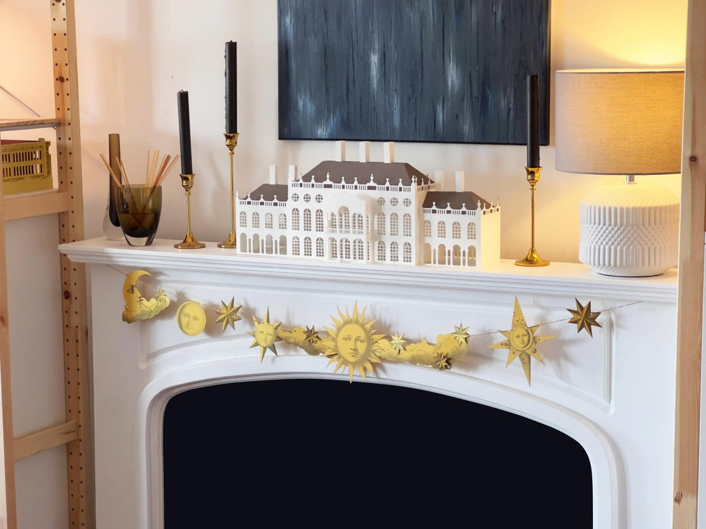 Golden Celestial Garland Decor