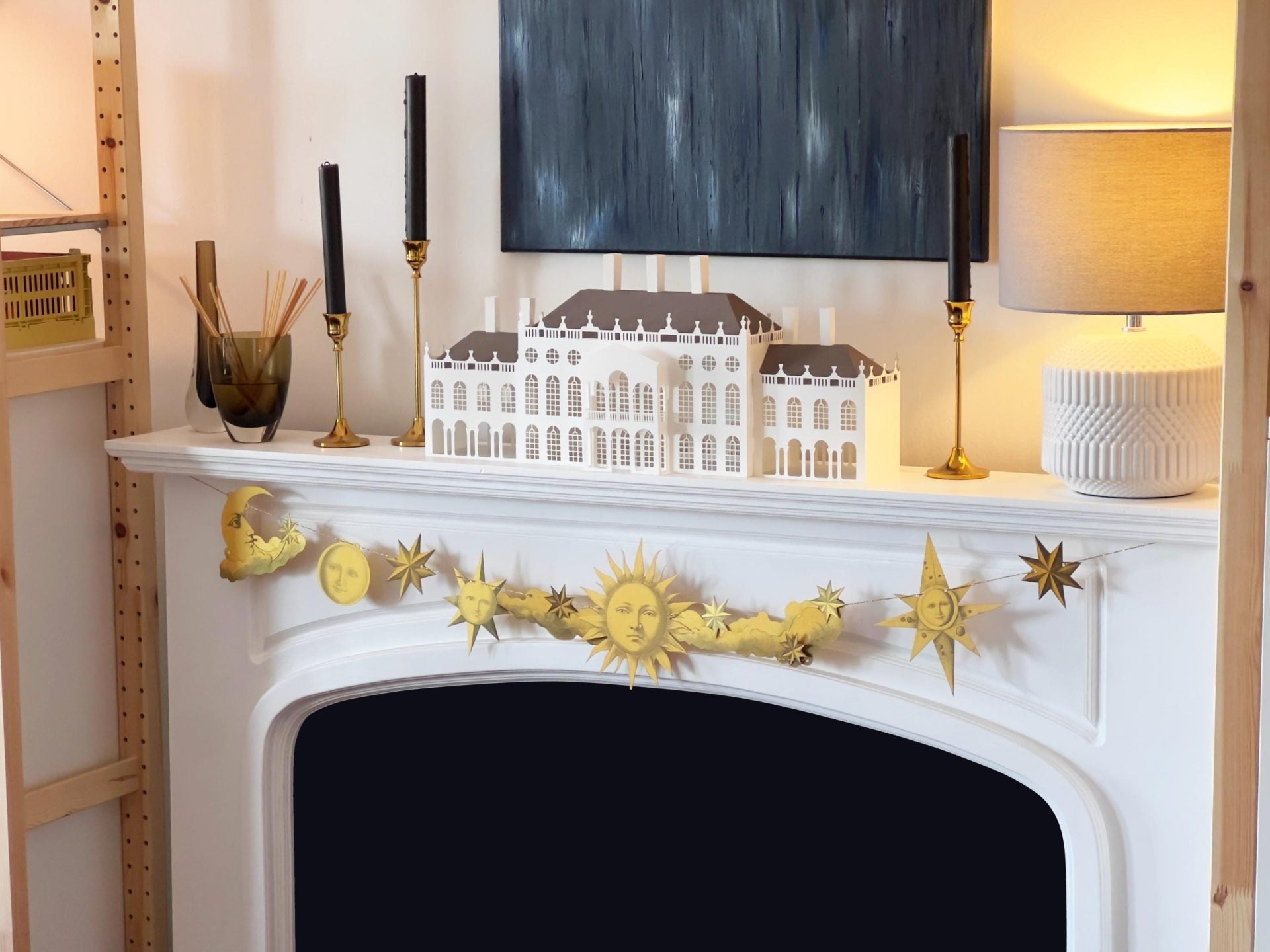 Golden Celestial Garland Decor