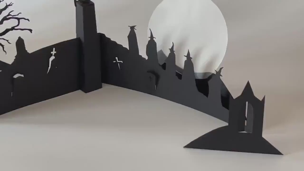 Wizards and Demon Halloween Scene – Spooky Indoor Display Decor